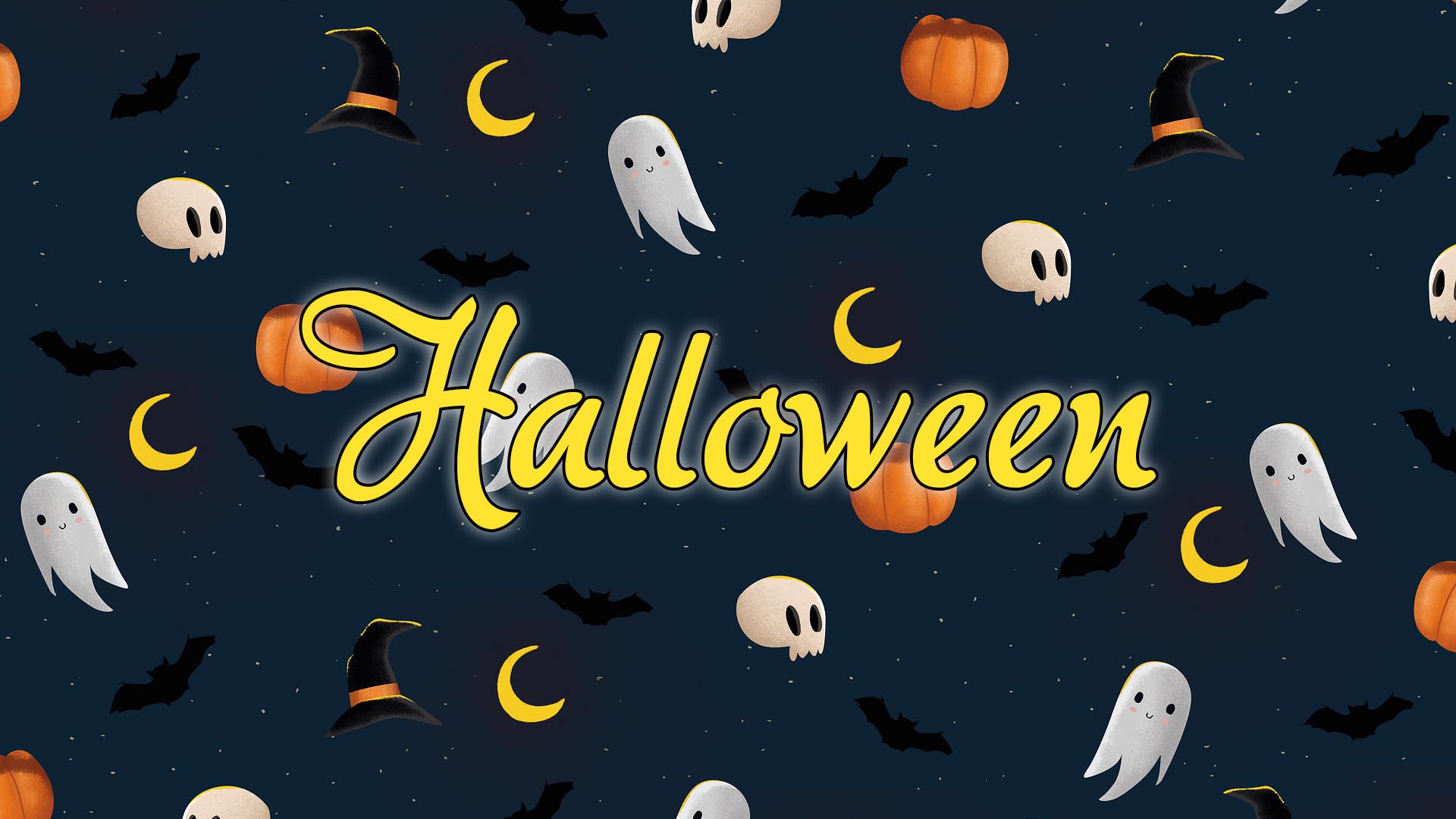 Halloween témájú cikkekhez kapcsoló Halloween-t szemléltető Halloween feliratú kép