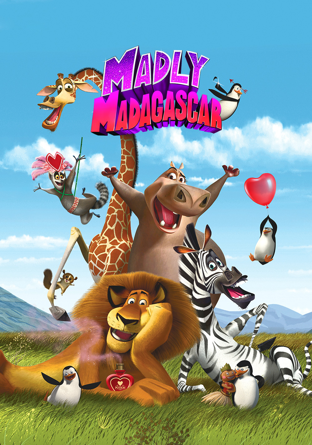 Madagaszkár: Állati szerelem (2013) filmplakát